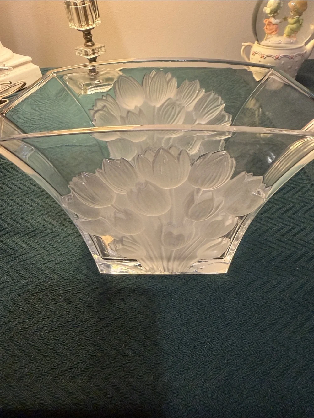 Fine bohemian crystal Tulip Vase